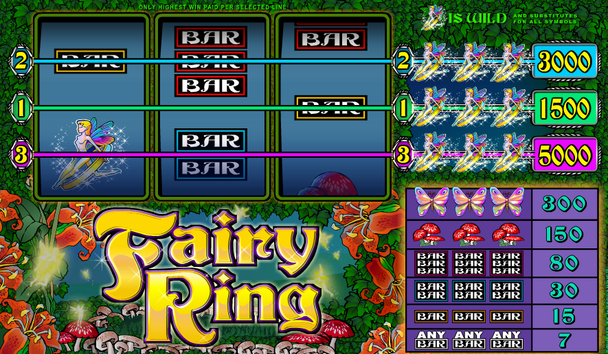 Play fairy ring and grab lot of real money with or without download & get promotional bonus